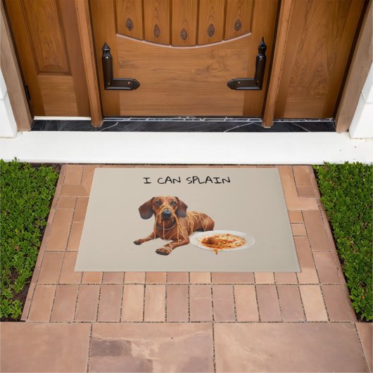 Stoute Dachshond Deurmat (Buiten)