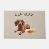 Stoute Dachshond Deurmat (Voorkant)