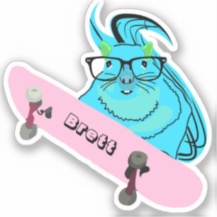 Stoute Eekhoorn #501 Brett Skateboarding Sticker