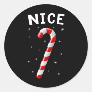 Stoute en leuke bijpassende koppels Kerstmis 1 Ronde Sticker