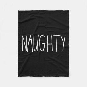 Stoute en leuke koppels voor kerst JK Naught Fleece Deken