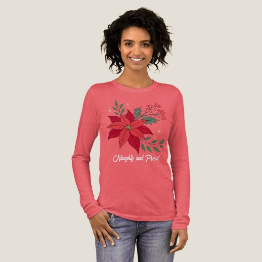 Stoute en trotse Poinsettia T-shirt (Voorkant)