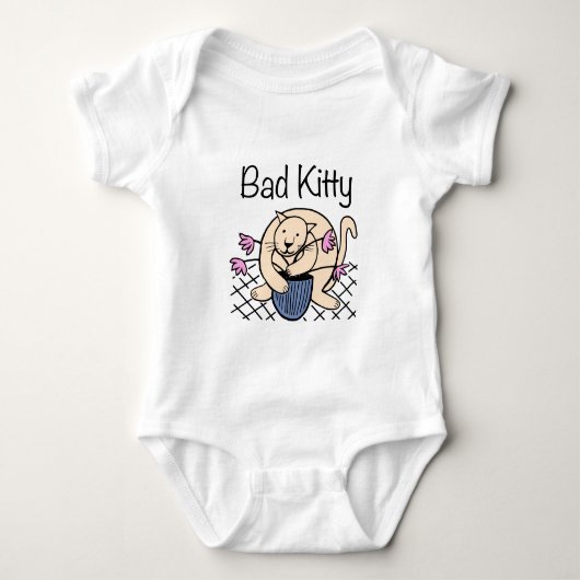 Stoute Kat Cartoon Romper (Voorkant)