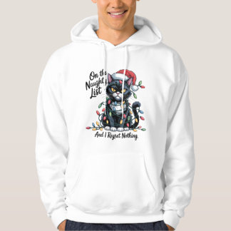 Stoute Katten Kerst T-shirt – Grappige Santa Hoed 