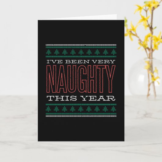 STOUTE KERST KAART (Gele Bloem)