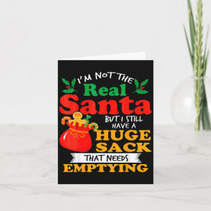 Stoute kerst voor mannen enorm pakket zak vies  kaart