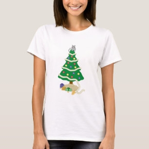 Stoute kerstboom Kitty Cat T-shirt