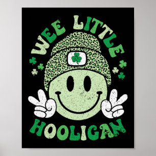 Stoute Kleine Schalkse Glimlach Gezicht St. Patric Poster