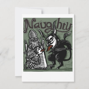 "Stoute" Krampus Kaart