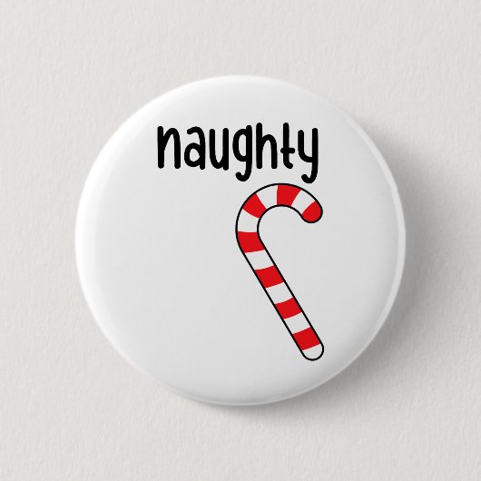 Stoute leuke bijpassende koppels kerstpyjama's ronde button 5,7 cm (Voorkant)