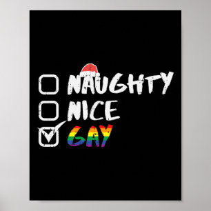 Stoute Leuke Gay Rainbow Funny Gay Pride LHBT Chri Poster