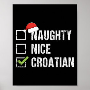 Stoute Leuke Kroatische Kroatië Kerstcadeau Poster
