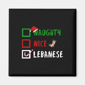 Stoute Leuke Libanese Funny Libanon Kerstman Magneet (Voorkant)