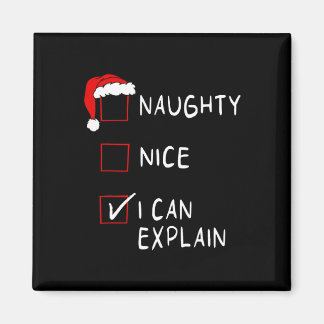 Stoute Leuke Lijst Ik Kan Uitleggen Xmas Mannen Vr Magneet