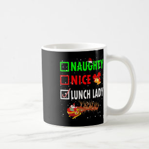 Stoute Leuke Lunch Lady Grappige Kerstman Lunc Koffiemok