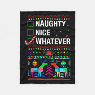 Stoute Leuke Wat dan ook, Cool Kerst Grappige quot Fleece Deken