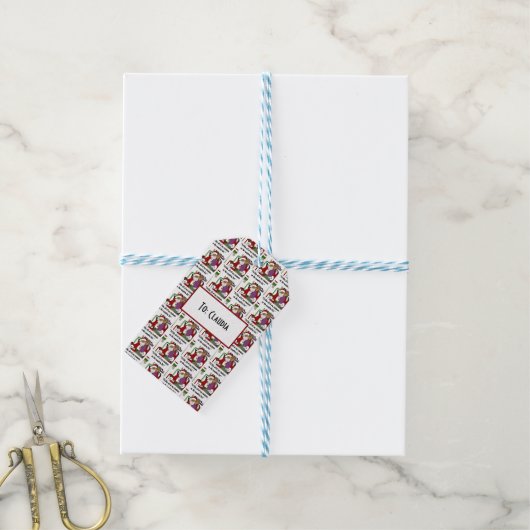 Stoute lijst cadeaulabel (Met Touw)