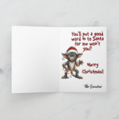 Stoute Lijst Gremlin Kaart (Binnen)