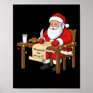 Stoute lijst helpt zeggen 67 Kerstmis Meme Poster