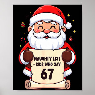 Stoute Lijst Kinderen Die 67 Grappige Leraar Kerst Poster