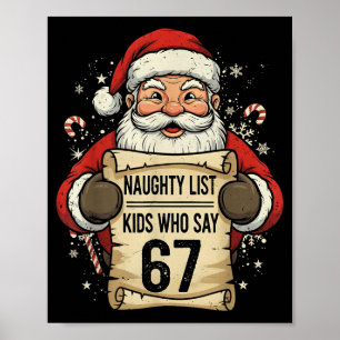 Stoute Lijst Kinderen Die 67 Grappige Leraar Kerst Poster