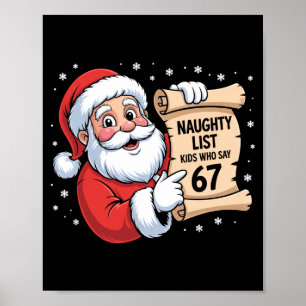 Stoute Lijst Kinderen Die 67 Grappige Meme 6 7 Ker Poster