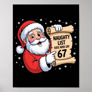 Stoute Lijst Kinderen Die 67 Grappige Meme 6 7 Ker Poster