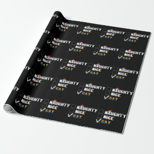 Stoute Nette Hete Regenboog Trots LGBT Kerstcadeau Cadeaupapier