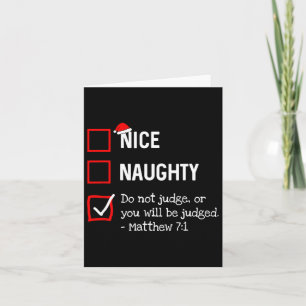 Stoute Nette Lijst Grappig Religieus Christelijk C Kaart