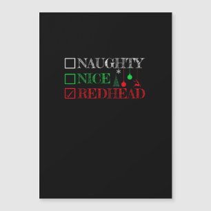 Stoute Nette Roodharige Kerst Grappig Vakantie