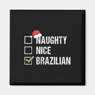 Stoute Nice Braziliaanse Santa Hat Kerstmis Magneet