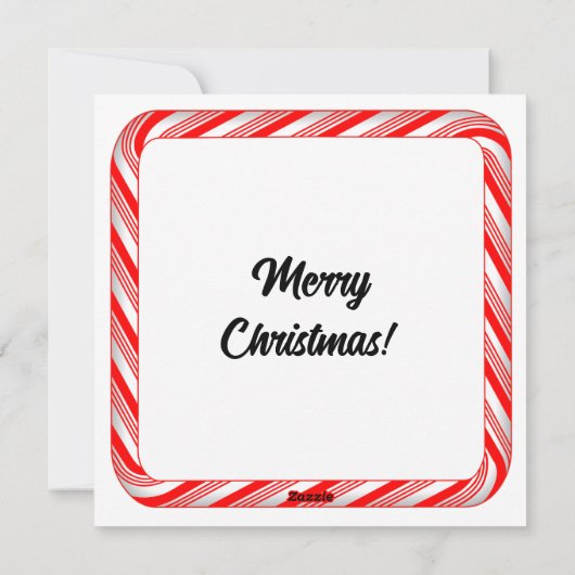 Stoute of Brave Plat Kerstkaart 5.25" x 5.25" (Achterkant)