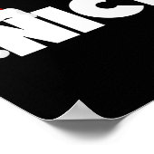 Stoute of leuke bijpassende kerst grappige kerstma poster (Hoek)