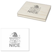 Stoute of leuke kerstkikkers met Santa Design Rubberstempel (Gestempeld)