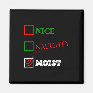 Stoute of mooie of vochtige lelijke kerst grap 1 magneet