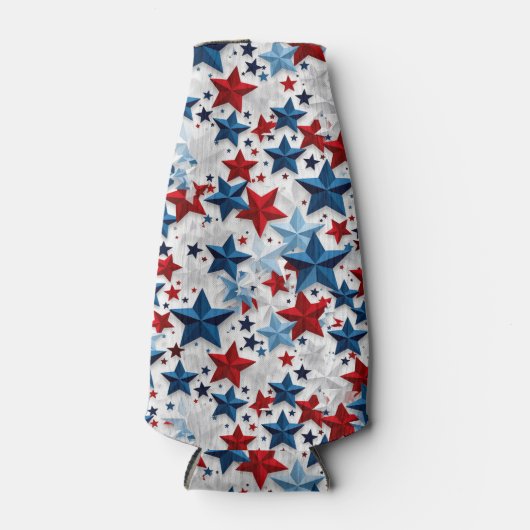 Stoute Patriottische Starburst Flesjeskoeler (Voorkant)