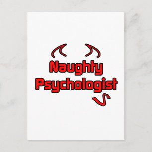 stoute psycholoog briefkaart