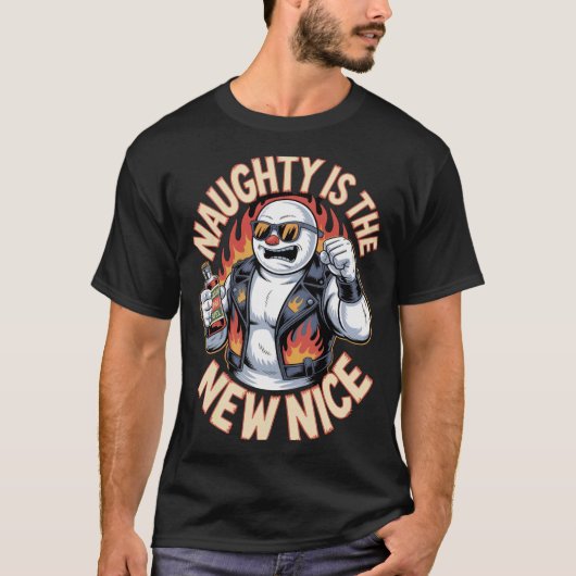 Stoute Sneeuwman Nette T-shirt (Voorkant)