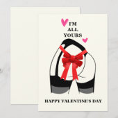 Stoute Valentijnsdag vriendje grappige kaart (Voorkant / Achterkant)