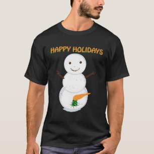 Stoute Vuile Wortel Sneeuwman Grappig Lelijk Voor T-shirt
