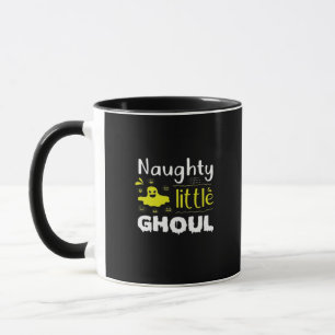 Stoutig Klein Geestje Grappig Halloween-ontwerp Mok