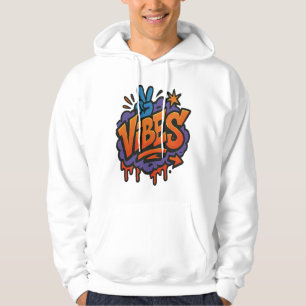 Stoutmoedige graffiti "Vibes" Street Art Hoodie