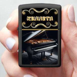 Stoutmoedige Piano Art op Stijlvol Zwart