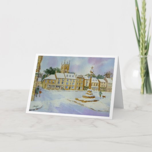 Stouw op Wold in Sneeuw Kaart (Voorkant)