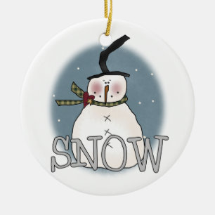 Stovepipe Pet Sneeuwman Keepsake Ornament