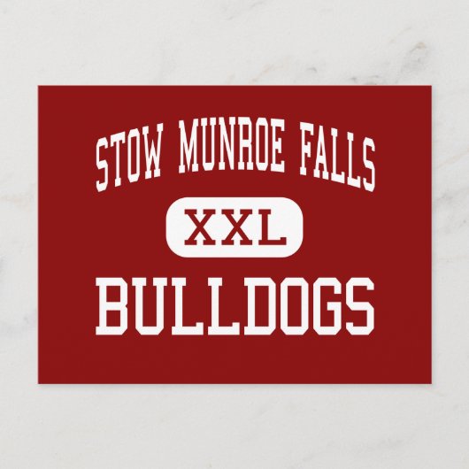 Stow Munroe Herfsten - Bulldogs - High - Stow Ohio Briefkaart (Voorkant)