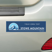 Stowe Mountain Vermont mountain Bumper Sticker (En voiture)