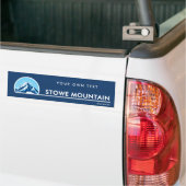Stowe Mountain Vermont mountain Bumper Sticker (Sur camion)