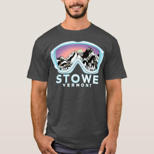 Stowe Ski Design Stowe VT Skien Sneeuw Gift T-shirt