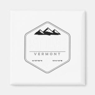 Stowe Vermont Graphic Snowboarding T Magneet